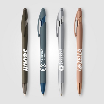 La Jolla Softy Monochrome Metallic Pen - Silkscreen